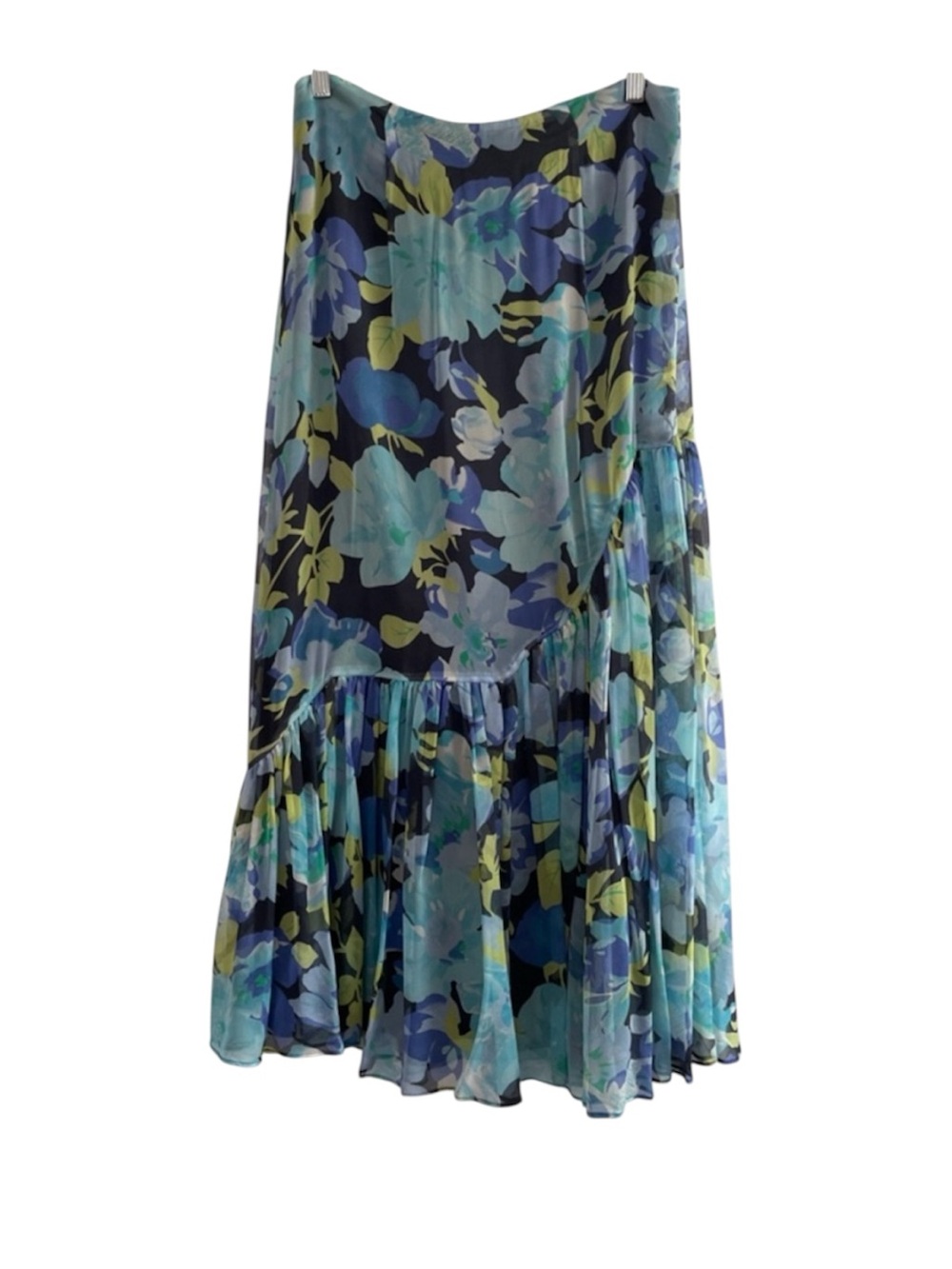 Harold’s Silk Ruffled Floral Skirt Size 8
